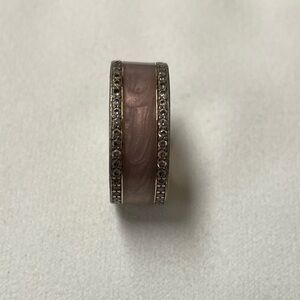 Rose Gold Tone Pandora Hearts Of Pandora Wide Band Ring